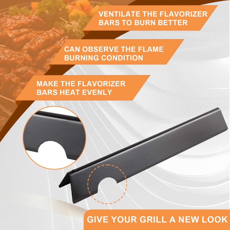 PETKAO 66033 Flavorizer Bars for Weber GS4 Genesis 2 E-410 E-435 E-415 Grill Parts, for Weber Genesis II 410 & II LX 440 Grill (2017 & Newer), for Weber Genesis Flavorizer Bars 66797 Porcelain Steel 16GA - Image 4